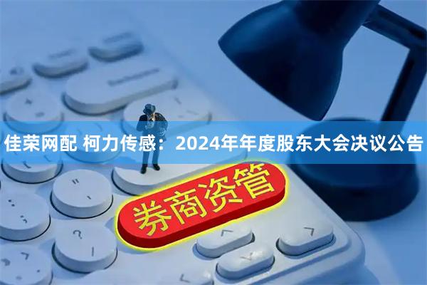 佳荣网配 柯力传感：2024年年度股东大会决议公告